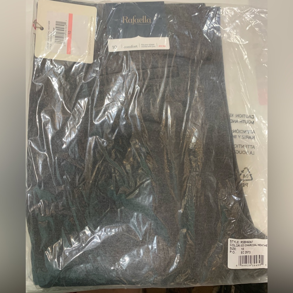 Rafaella Comfort Dress Pants Charcoal Heather